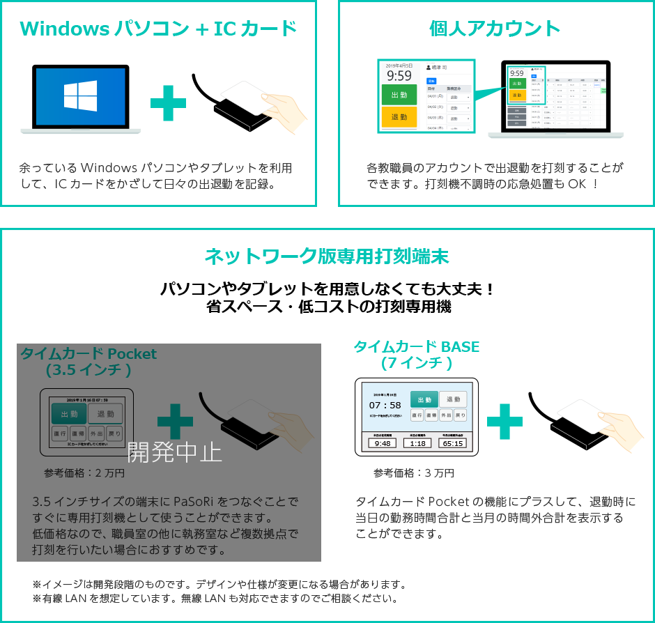 選べるタイムレコーダー