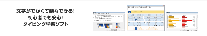 文字がでかくて楽々できる！初心者でも安心！タイピング学習ソフト