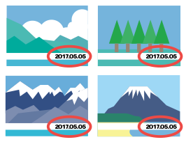 同じ日付を一括で挿入