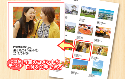 デジカメ写真まるごと印刷