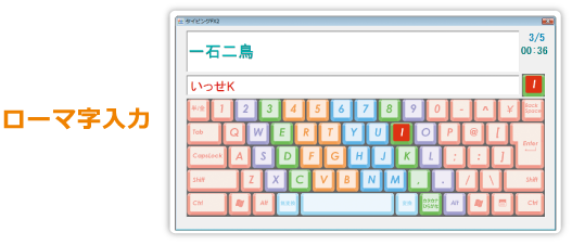 ローマ字入力