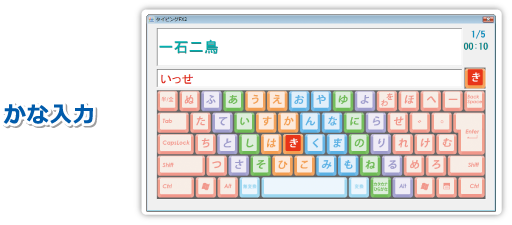 かな入力