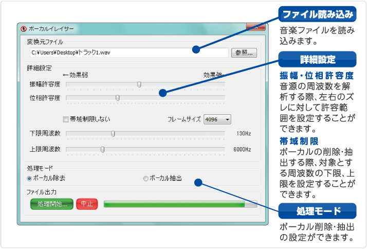 メイン画面使用方法